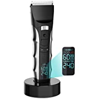 Maquina Cortar Pelo Profesional- Recortadora Barba y Cortapelos Con 5 velocidades y pantalla LED- Operación por Cable…